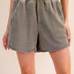 Reba French Terry Mineral Wash Shorts, Willow
