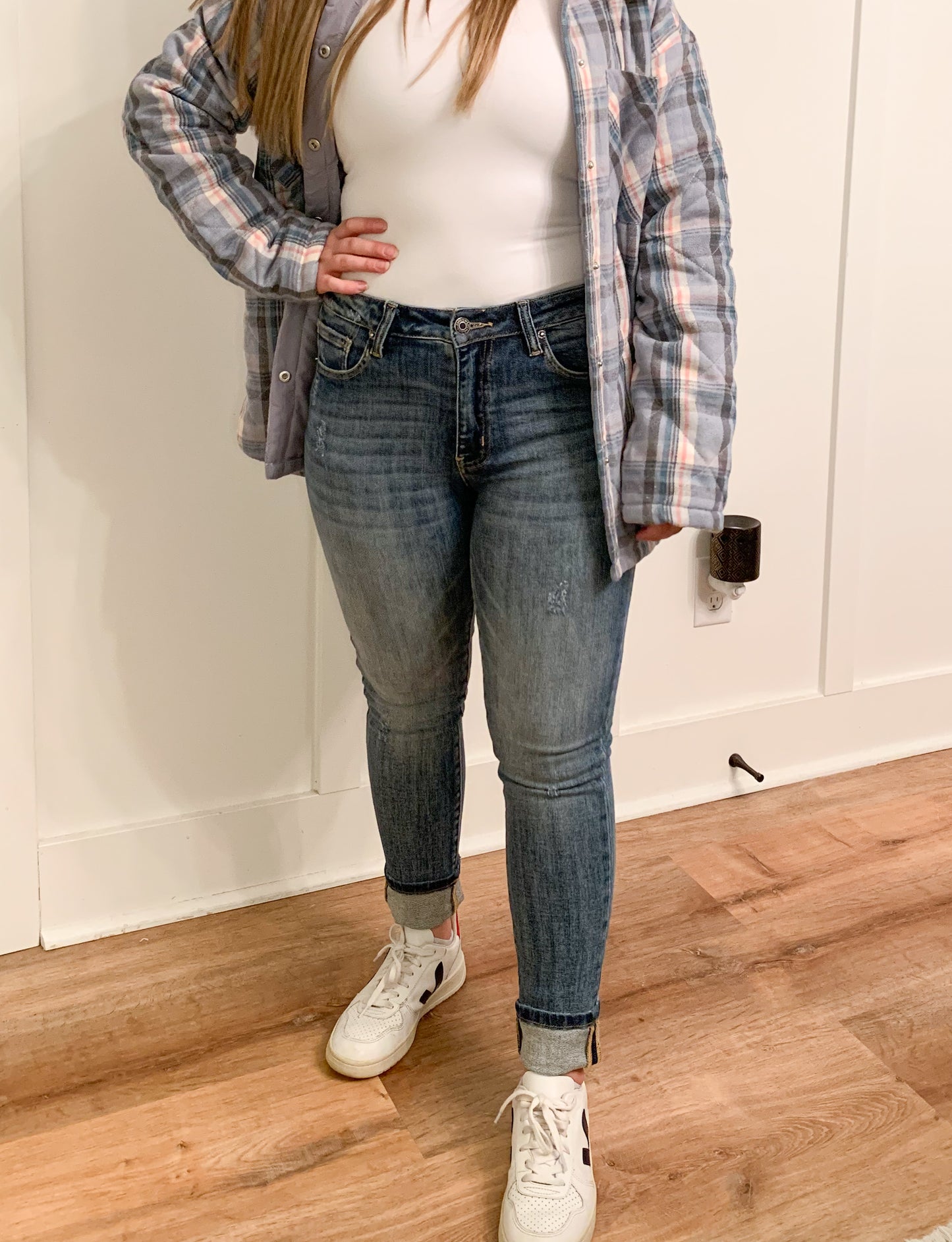 Margo Mid Rise Medium Wash Skinny Jeans, Risen