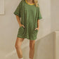 Sophie Striped T-Shirt Dress, Green / Yellow