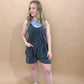 Jax Slouchy Tank Romper, Black