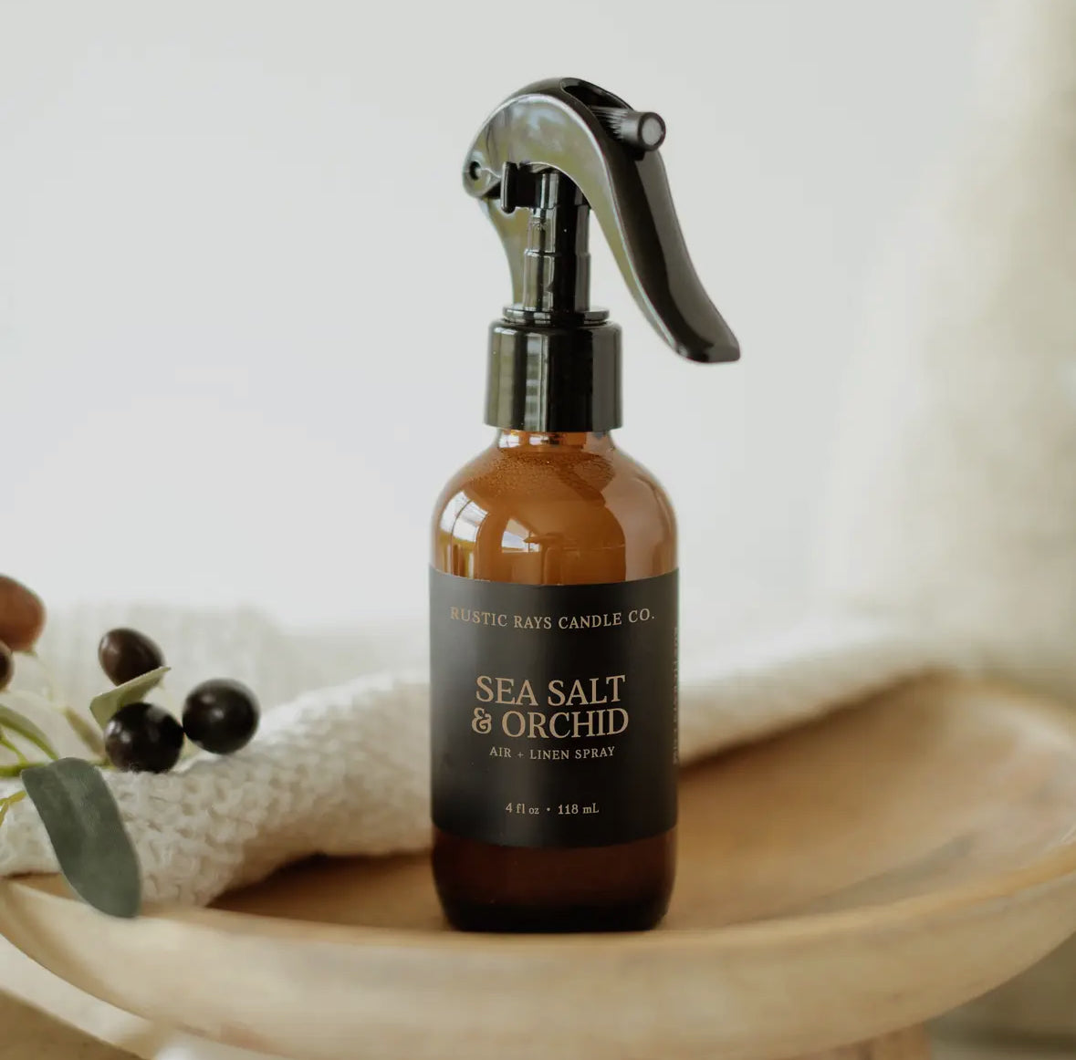 Sea Salt Linen + Room Spray, Rustic Ray’s Candle Co.