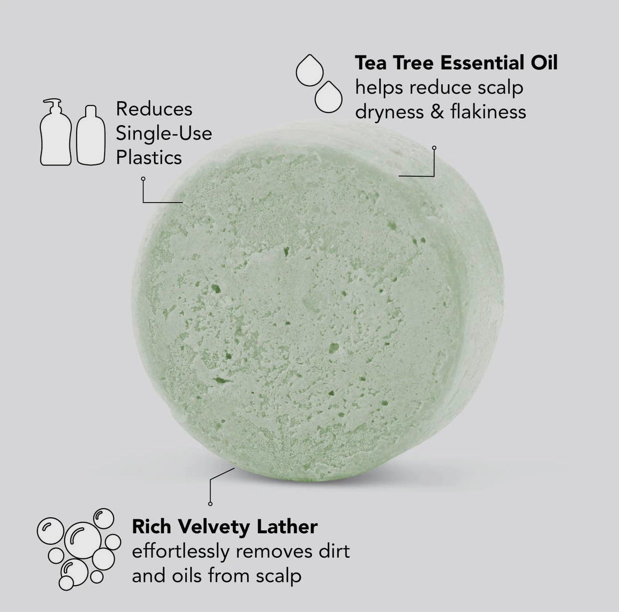 Kitsch Tea Tree + Mint Clarifying Shampoo Bar