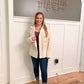 Warmin' Up Suede Button Up Coat, Beige