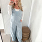 Theadora Mineral Washed Sleeveless Jumpsuit, Denim