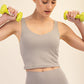Danika V-Neck Yoga Top, Stone Taupe