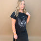 Rock 'n Roll World Tour Maxi T-Shirt Dress, Black