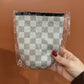 Large Checkered Drink Sleeve