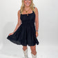 Kennedi Mini Tank Sleeve Dress, Black