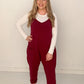 Millie Oversized Jumpsuit, Wine