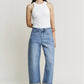 Jae High Rise Barrel-Leg Jeans, Mica Denim