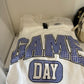 Gingham Game Day Graphics Tee, Royal Blue