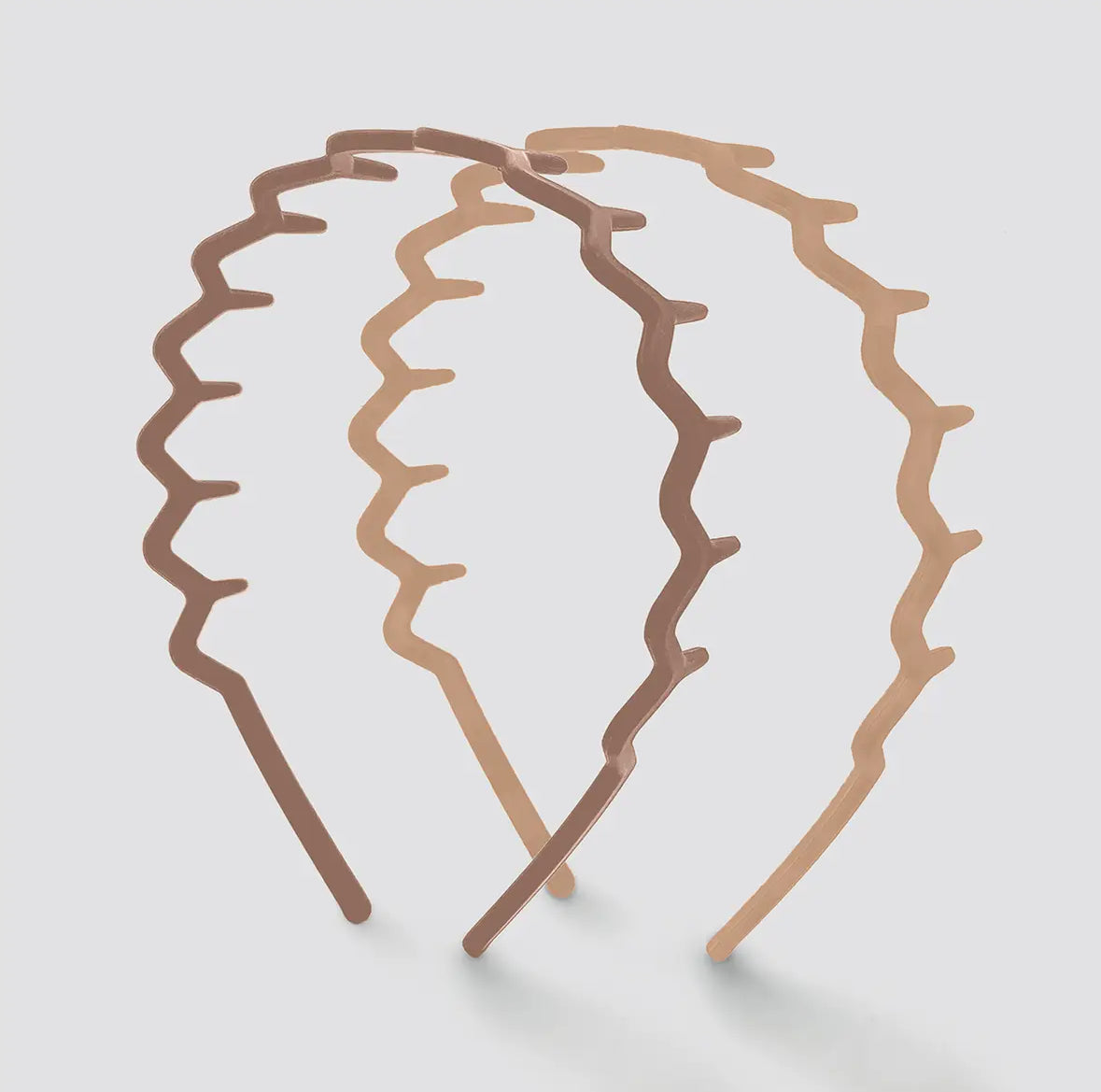 Kitsch Recycled Plastic Zig Zag Headband 2-pack, Neutral