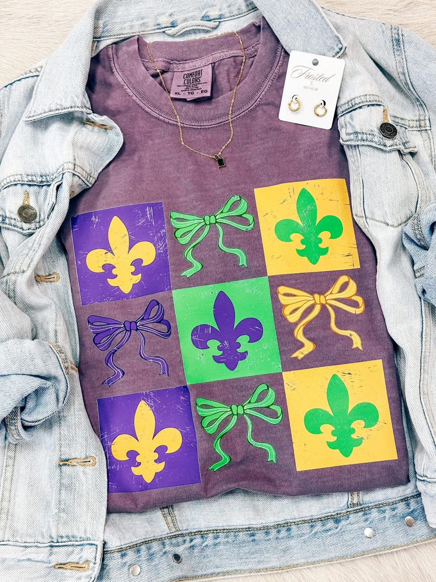 Mardi Gras Graphic Tee, Short & Long Sleeve