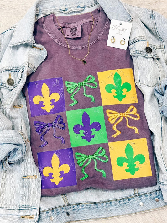 Mardi Gras Graphic Tee, Short & Long Sleeve