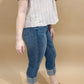 Chesney High Rise Tummy Control Cuff Capri Pants, Judy Blue