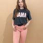 Keller High Rise Vintage Garment Dyed Straight Jean, Peachy Pink