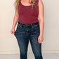 Harvest Honey Dark Wash High Rise Skinny Jeans, Mica Denim