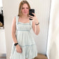 Blaise Blue Striped Mini Dress