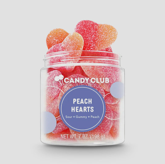 Candy Club Peach Heart Gummies