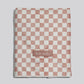 Kitsch Extra Large Quick-Dry Hair Towel Wrap, Terracotta Checker