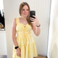 Sidney Yellow Striped Mini Dress