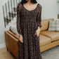 Greer Long Sleeve Floral Midi Dress, Vintage Belle