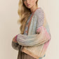 June Rainbow Stripe Open Cardigan, Rainbow