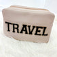 Travel Patch Letter Bag, Faux Leather