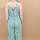 Ellen Mineral Wash Waffle Knit Jumpsuit, Blue