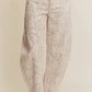 Calla Floral Barrel Jeans, Khaki
