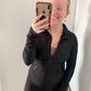 Define Crop Yoga Jacket, Black