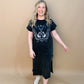 Rock 'n Roll World Tour Maxi T-Shirt Dress, Black
