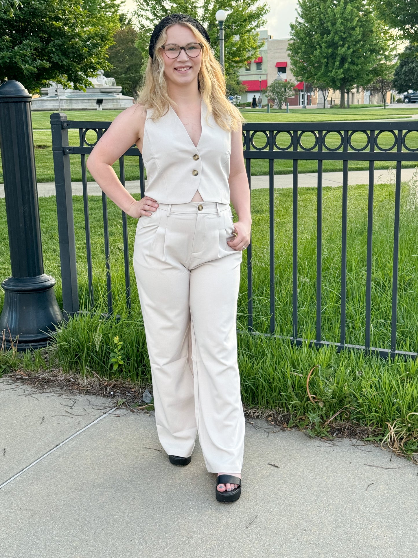 Madilyn Trousers, Oatmeal