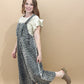 Jae Animal Print Oversized Wide Leg Overalls, Animal Print