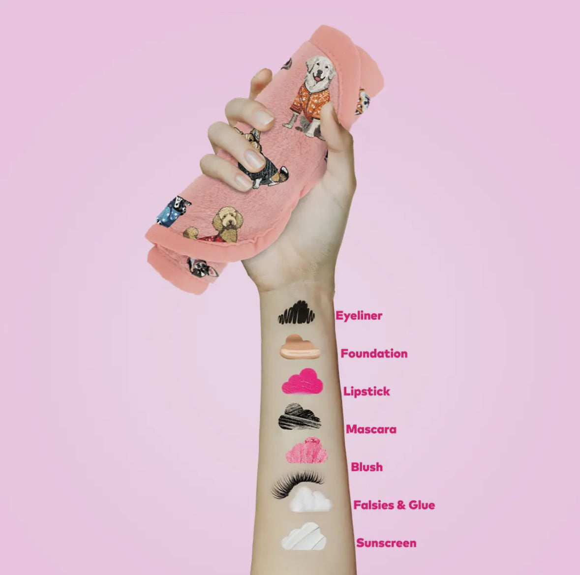 MakeUp Eraser Puppy Print Makeup Eraser Pro