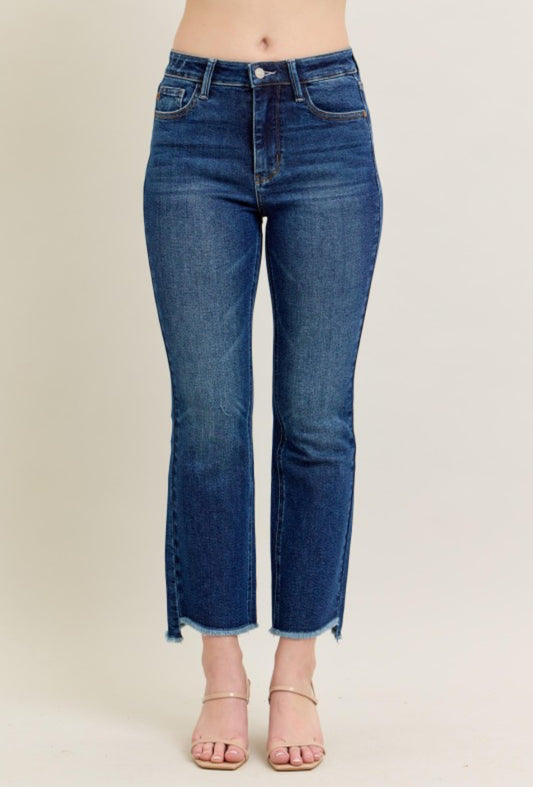 Minnie Dark Wash High Rise Kick Flare Jeans, Judy Blue