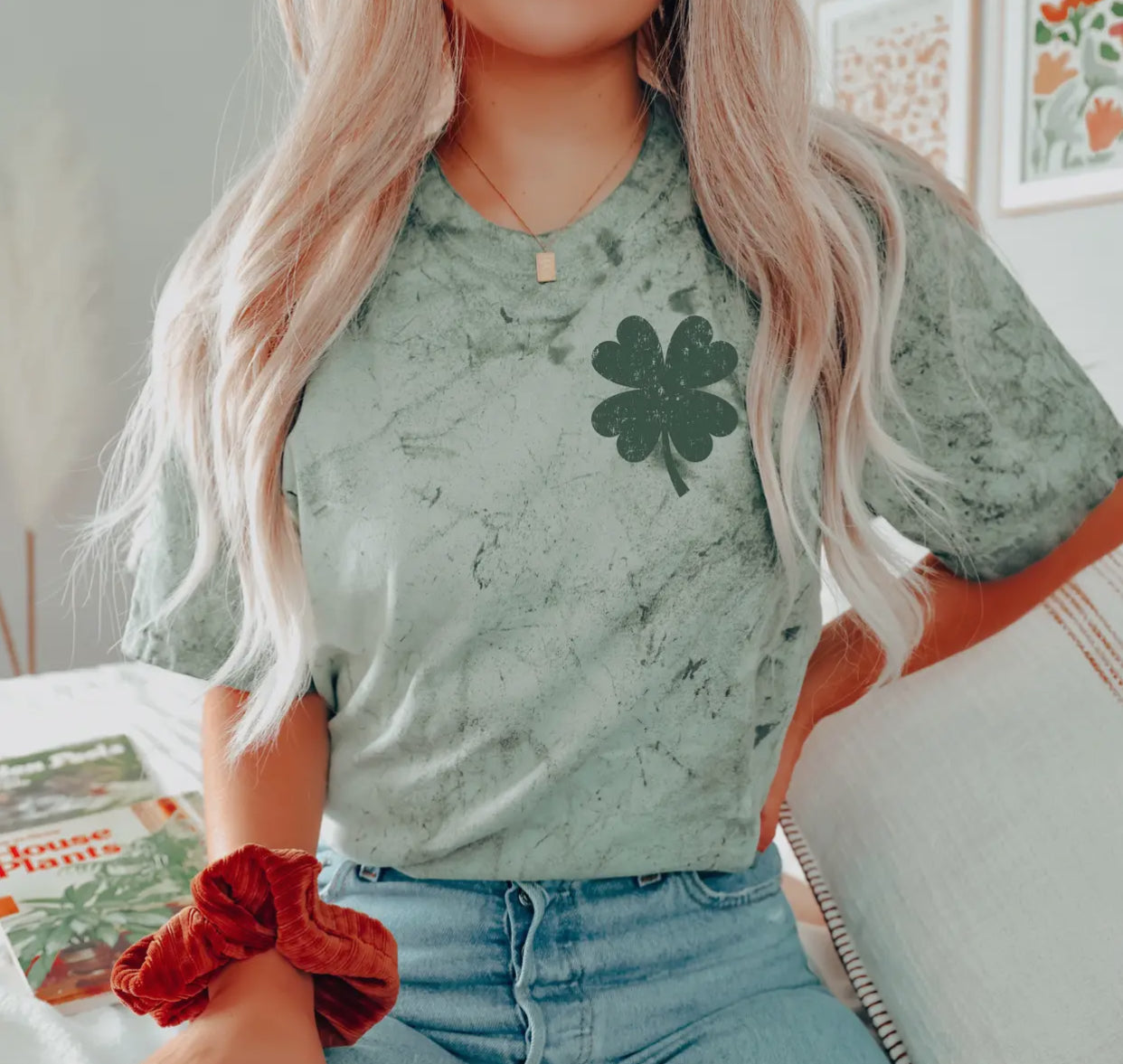 Lucky Graphic Tee, Green