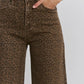 Suki Leopard Wide Leg Super High Rise Jeans, Mica