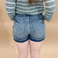 Jessa Tummy Control Vintage Wash Release Hem Shorts, Judy Blue