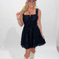 Kennedi Mini Tank Sleeve Dress, Black