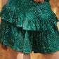 Kate Ruffle Sequin Skort, Hunter Green