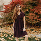 Liv Smocked Top Midi Dress, Raisin