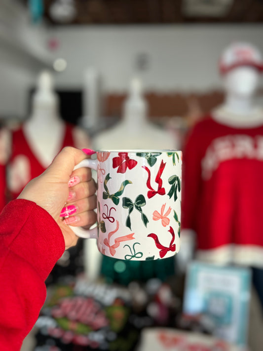 Colorful Christmas Bows Coffee Mug