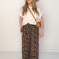 Ditzy Floral Wide Leg Pants, Black