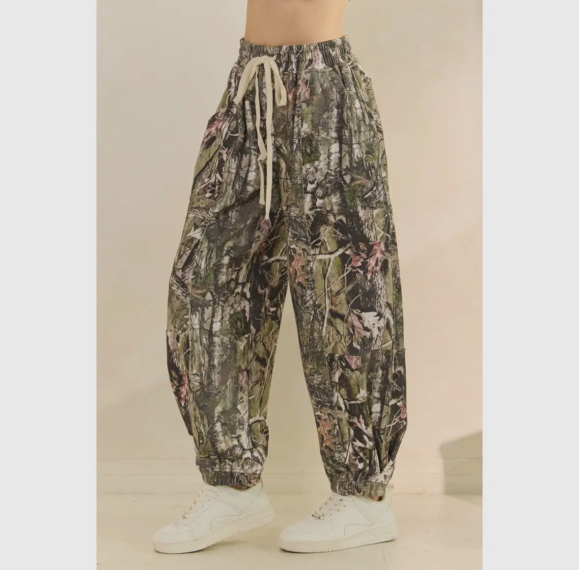 Tate French Terry Camo Pants, Mossy Oak