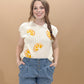 Greta Floral Embroidered Pleated Denim Shorts, Lt Denim