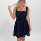 Kennedi Mini Tank Sleeve Dress, Black