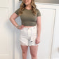 Summer Dreamin' Rigid Magic Judy Blue Shorts, White