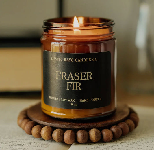 Fraser Fir Soy Wax Candle, Rustic Ray's Candle Co.