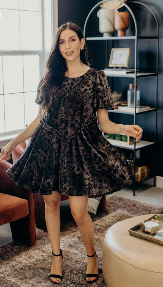 The Venice Mini Dress, Safari Spots